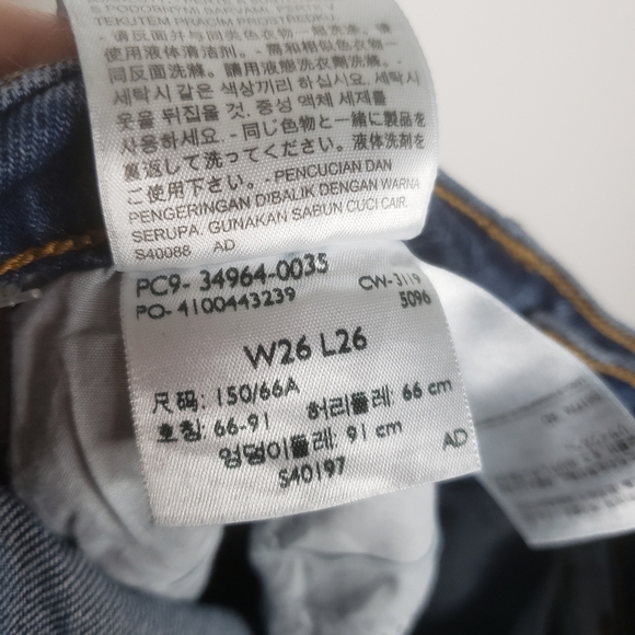 Levi's‎ Wedgie Fit Straight Leg Medium Blue Jeans - Picture 6 of 10